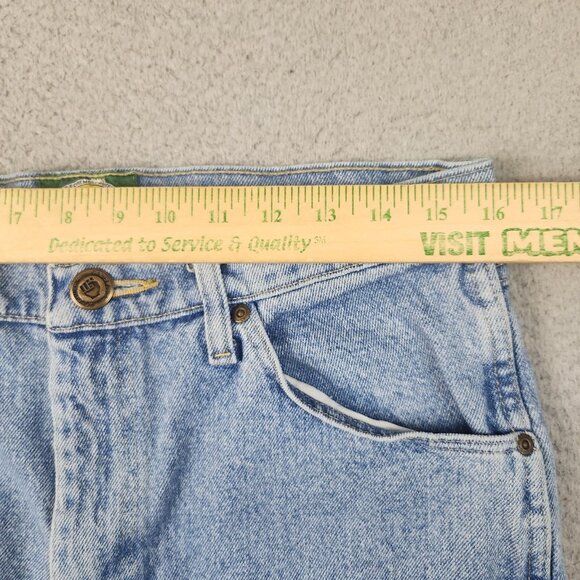 Mens 32x32 Classic Straight Leg Blue Jeans Cabellas Outdoor Mid Rise American - Picture 3 of 10